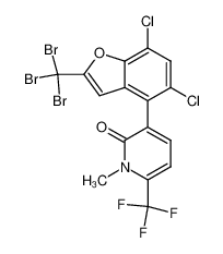 3-(5,7-dichloro-2-tribromomethylbenzofuran-4-yl)-1-methyl-6-trifluoromethyl-2-(1H)-pyridone CAS:194239-33-3 manufacturer & supplier