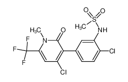 3-(4-chloro-3-methylsulfonylaminophenyl)-4-chloro-1-methyl-6-trifluoromethyl-2(1H)-pyridone CAS:194240-64-7 manufacturer & supplier