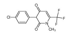 3-(4-chlorophenyl)-2,4-dioxo-1-methyl-6-trifluoromethyl-1,2,3,4-tetrahydropyridine_194240-86-3