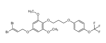 5-((3,3-dibromoallyl)oxy)-1,3-dimethoxy-2-(3-(4-(trifluoromethoxy)phenoxy)propoxy)benzene CAS:194286-14-1 manufacturer & supplier