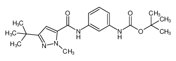 tert-butyl (3-(3-(tert-butyl)-1-methyl-1H-pyrazole-5-carboxamido)phenyl)carbamate CAS:194290-06-7 manufacturer & supplier