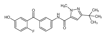 3-(tert-butyl)-N-(3-(2-fluoro-5-hydroxybenzoyl)phenyl)-1-methyl-1H-pyrazole-5-carboxamide CAS:194290-32-9 manufacturer & supplier