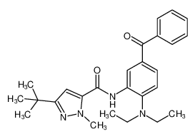 N-(5-benzoyl-2-(diethylamino)phenyl)-3-(tert-butyl)-1-methyl-1H-pyrazole-5-carboxamide CAS:194290-56-7 manufacturer & supplier