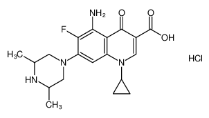 5-amino-1-cyclopropyl-7-(3,5-dimethylpiperazin-1-yl)-6-fluoro-4-oxo-1,4-dihydroquinoline-3-carboxylic acid hydrochloride CAS:194296-04-3 manufacturer & supplier