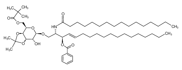 (2S,3R,4E)-2-(hexadecanoylamino)-3-(benzoyloxy)-1-[(3,4-O-isopropylidene-6-O-pivaloyl-β-D-galactopyranosyl)oxy]-4-octadecene CAS:194299-23-5 manufacturer & supplier