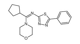 4-[N-(5-phenyl-[1,3,4]thiadiazol-2-yl)-cyclopentanecarboximidoyl]-morpholine CAS:19430-39-8 manufacturer & supplier