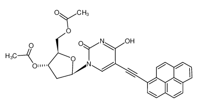 Acetic acid (2R,3S,5R)-2-acetoxymethyl-5-(4-hydroxy-2-oxo-5-pyren-1-ylethynyl-2H-pyrimidin-1-yl)-tetrahydro-furan-3-yl ester CAS:194341-95-2 manufacturer & supplier