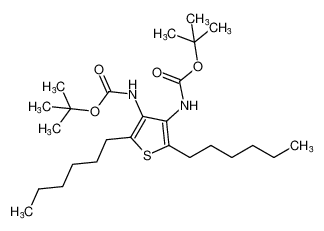 di-tert-butyl (2,5-dihexylthiophene-3,4-diyl)dicarbamate CAS:194350-20-4 manufacturer & supplier