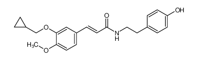 (E)-3-(3-(cyclopropylmethoxy)-4-methoxyphenyl)-N-(4-hydroxyphenethyl)acrylamide CAS:194355-62-9 manufacturer & supplier