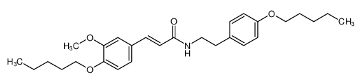 2-Propenamide,3-[3-methoxy-4-(pentyloxy)phenyl]-N-[2-[4-(pentyloxy)phenyl]ethyl]-, (E)- CAS:194355-87-8 manufacturer & supplier