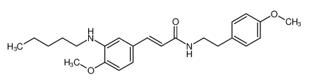 (E)-3-(4-methoxy-3-(pentylamino)phenyl)-N-(4-methoxyphenethyl)acrylamide CAS:194355-90-3 manufacturer & supplier