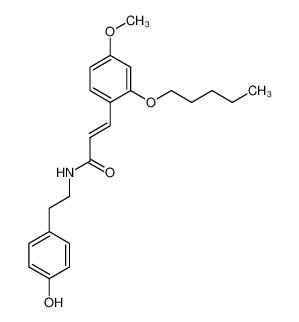 (E)-N-(4-hydroxyphenethyl)-3-(4-methoxy-2-(pentyloxy)phenyl)acrylamide CAS:194355-91-4 manufacturer & supplier