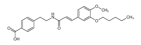 (E)-4-(2-(3-(4-methoxy-3-(pentyloxy)phenyl)acrylamido)ethyl)benzoic acid CAS:194356-18-8 manufacturer & supplier