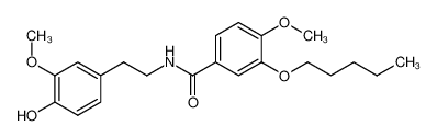 N-(4-hydroxy-3-methoxyphenethyl)-4-methoxy-3-(pentyloxy)benzamide CAS:194356-64-4 manufacturer & supplier