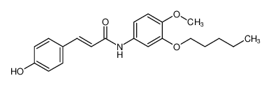 (E)-3-(4-hydroxyphenyl)-N-(4-methoxy-3-(pentyloxy)phenyl)acrylamide CAS:194358-04-8 manufacturer & supplier