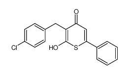 3-[(4-chlorophenyl)methyl]-2-hydroxy-6-phenylthiopyran-4-one CAS:19436-57-8 manufacturer & supplier