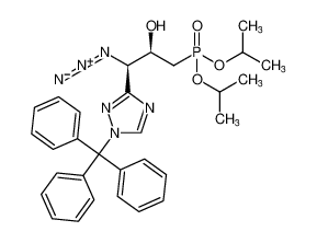 diisopropyl ((2R,3R)-3-azido-2-hydroxy-3-(1-trityl-1H-1,2,4-triazol-3-yl)propyl)phosphonate CAS:194360-08-2 manufacturer & supplier