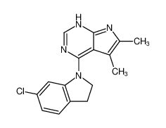 4-(6-chloroindolin-1-yl)-5,6-dimethyl-1H-pyrrolo[2,3-d]pyrimidine CAS:194410-01-0 manufacturer & supplier