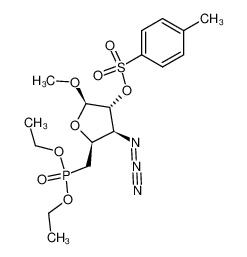 methyl 3-azido-3,5-dideoxy-5-C-diethoxyphosphinyl-2-O-tosyl-β-D-xylofuranoside CAS:194412-38-9 manufacturer & supplier