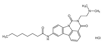 N-(2-(2-(dimethylamino)ethyl)-1,3-dioxo-2,3-dihydro-1H-pyrimido[5,6,1-jk]carbazol-8-yl)octanamide hydrochloride CAS:194415-43-5 manufacturer & supplier