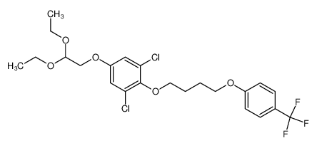 4-(4-(4-(Trifluoromethyl)phenoxy)butyloxy)-3,5-dichlorophenoxyacetaldehyde diethylacetal CAS:194416-89-2 manufacturer & supplier