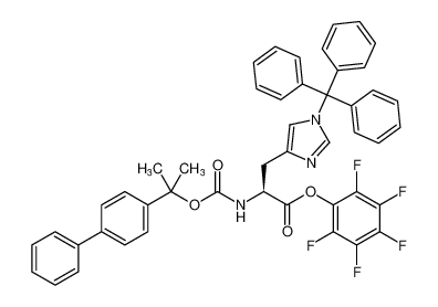 perfluorophenyl N-(((2-([1,1'-biphenyl]-4-yl)propan-2-yl)oxy)carbonyl)-N-trityl-L-histidinate CAS:194421-37-9 manufacturer & supplier