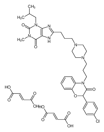 8-(3-(4-(3-(2-(4-chlorophenyl)-3-oxo-2,3-dihydro-4H-benzo[b][1,4]oxazin-4-yl)propyl)piperazin-1-yl)propyl)-3-isobutyl-1-methyl-3,7-dihydro-1H-purine-2,6-dione difumarate CAS:194426-45-4 manufacturer & supplier