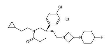 (S)-1-(2-cyclopropylethyl)-5-(3,4-dichlorophenyl)-5-(2-(3-(4-fluoropiperidin-1-yl)azetidin-1-yl)ethyl)piperidin-2-one CAS:194427-10-6 manufacturer & supplier