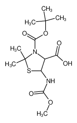 5-Methoxycarbonylamino-2,2-dimethyl-thiazolidine-3,4-dicarboxylic acid 3-tert-butyl ester CAS:19443-72-2 manufacturer & supplier