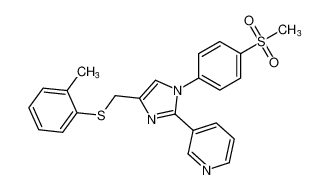 3-(1-(4-(methylsulfonyl)phenyl)-4-((o-tolylthio)methyl)-1H-imidazol-2-yl)pyridine CAS:194467-47-5 manufacturer & supplier