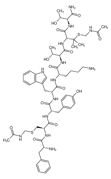 L-Threoninamide,D-phenylalanyl-S-[(acetylamino)methyl]-L-cysteinyl-L-tyrosyl-D-tryptophyl-L-lysyl-L-threonyl-3-[[(acetylamino)methyl]thio]-L-valyl- CAS:194467-76-0 manufacturer & supplier