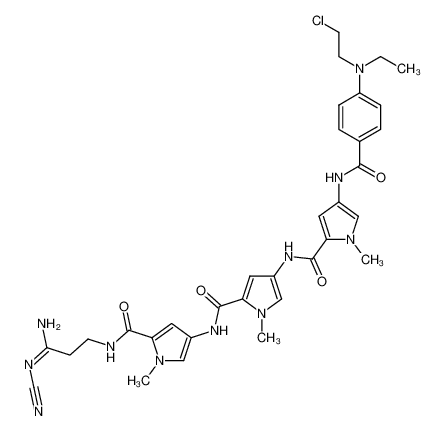 (E)-N-(3-amino-3-(cyanoimino)propyl)-4-(4-(4-(4-((2-chloroethyl)(ethyl)amino)benzamido)-1-methyl-1H-pyrrole-2-carboxamido)-1-methyl-1H-pyrrole-2-carboxamido)-1-methyl-1H-pyrrole-2-carboxamide CAS:194482-68-3 manufacturer & supplier