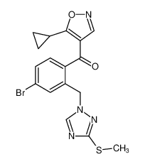 (4-bromo-2-((3-(methylthio)-1H-1,2,4-triazol-1-yl)methyl)phenyl)(5-cyclopropylisoxazol-4-yl)methanone CAS:194486-35-6 manufacturer & supplier