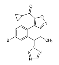 (4-(2-(1-(1H-1,2,4-triazol-1-yl)propyl)-4-bromophenyl)isoxazol-5-yl)(cyclopropyl)methanone CAS:194486-79-8 manufacturer & supplier