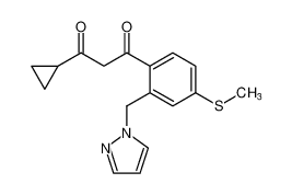 1-(2-((1H-pyrazol-1-yl)methyl)-4-(methylthio)phenyl)-3-cyclopropylpropane-1,3-dione CAS:194486-87-8 manufacturer & supplier