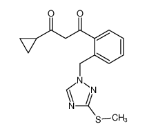 1-cyclopropyl-3-(2-((3-(methylthio)-1H-1,2,4-triazol-1-yl)methyl)phenyl)propane-1,3-dione CAS:194487-16-6 manufacturer & supplier