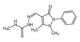 (Z)-2-((1,5-dimethyl-3-oxo-2-phenyl-2,3-dihydro-1H-pyrazol-4-yl)methylene)-N-methylhydrazine-1-carbothioamide CAS:194538-91-5 manufacturer & supplier