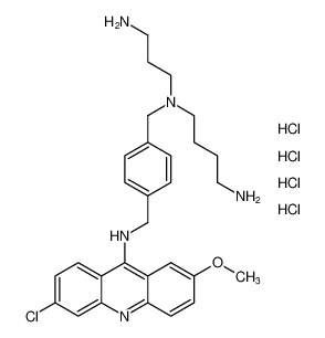 1,4-Benzenedimethanamine,N-(4-aminobutyl)-N-(3-aminopropyl)-N'-(6-chloro-2-methoxy-9-acridinyl)-, tetrahydrochloride CAS:194539-69-0 manufacturer & supplier