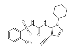 N-((4-cyano-1-cyclohexyl-1H-pyrazol-5-yl)carbamoyl)-2-methylbenzenesulfonamide CAS:194542-33-1 manufacturer & supplier