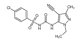 4-chloro-N-((4-cyano-1-ethyl-3-methyl-1H-pyrazol-5-yl)carbamoyl)benzenesulfonamide CAS:194542-79-5 manufacturer & supplier