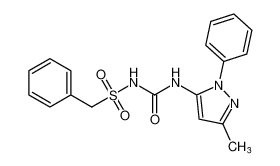 N-((3-methyl-1-phenyl-1H-pyrazol-5-yl)carbamoyl)-1-phenylmethanesulfonamide CAS:194542-92-2 manufacturer & supplier