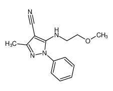 5-((2-methoxyethyl)amino)-3-methyl-1-phenyl-1H-pyrazole-4-carbonitrile CAS:194543-35-6 manufacturer & supplier