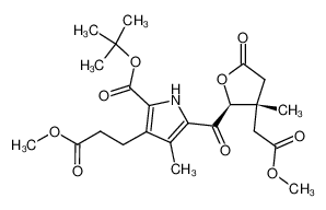 3-(2-Methoxycarbonyl-ethyl)-5-((2S,3S)-3-methoxycarbonylmethyl-3-methyl-5-oxo-tetrahydro-furan-2-carbonyl)-4-methyl-1H-pyrrole-2-carboxylic acid tert-butyl ester CAS:194544-04-2 manufacturer & supplier