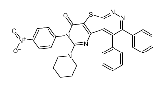 7-(4-nitrophenyl)-3,4-diphenyl-6-(piperidin-1-yl)pyrimido[4',5':4,5]thieno[2,3-c]pyridazin-8(7H)-one CAS:194546-94-6 manufacturer & supplier