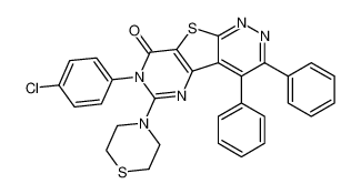 7-(4-chlorophenyl)-3,4-diphenyl-6-thiomorpholinopyrimido[4',5':4,5]thieno[2,3-c]pyridazin-8(7H)-one CAS:194546-99-1 manufacturer & supplier