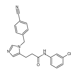 N-(3-chlorophenyl)-3-(1-(4-cyanobenzyl)-1H-imidazol-5-yl)propanamide CAS:194549-12-7 manufacturer & supplier