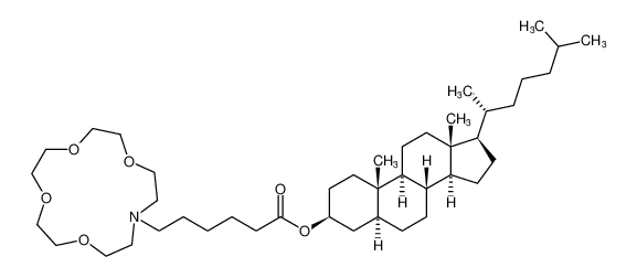 Cholestan-3-ol,1,4,7,10-tetraoxa-13-azacyclopentadecane-13-hexanoate, (3b,5a)- CAS:194551-43-4 manufacturer & supplier