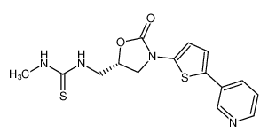 (S)-1-methyl-3-((2-oxo-3-(5-(pyridin-3-yl)thiophen-2-yl)oxazolidin-5-yl)methyl)thiourea CAS:194591-20-3 manufacturer & supplier