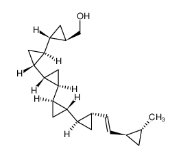 {(1R,2S,1'R,2'R,1'R,2'R,1''R,2''R,1''S,2''R)-2-[(E)-2-((1R,2R)-2-Methyl-cyclopropyl)-vinyl]-[1,2';1',1';2',1'';2'',1'']quinquecyclopropan-2''-yl}-methanol CAS:194595-68-1 manufacturer & supplier