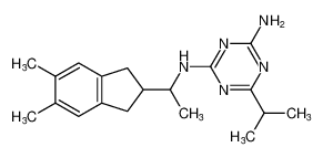 N2-(1-(5,6-dimethyl-2,3-dihydro-1H-inden-2-yl)ethyl)-6-isopropyl-1,3,5-triazine-2,4-diamine CAS:194606-99-0 manufacturer & supplier